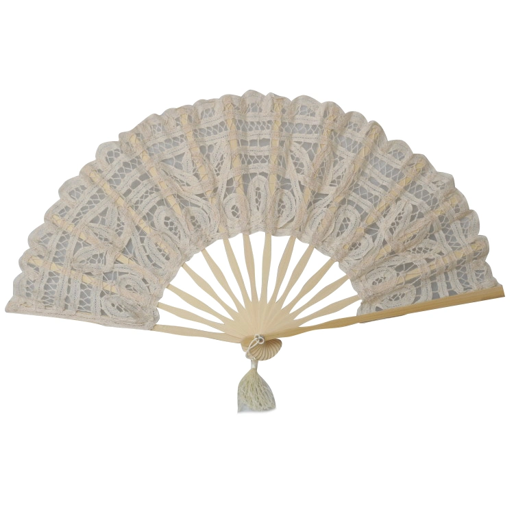 Wedding Favor Gifts Bamboo Lace Hand Fan for Guest