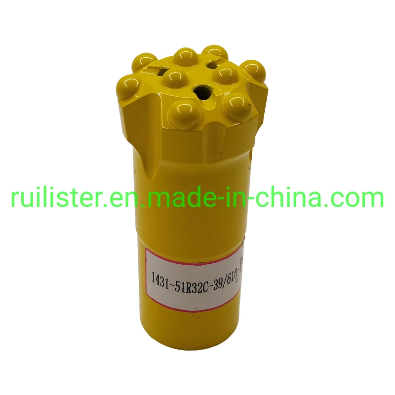 Top Hammer Drill Bit R32 43mm 45mm 51mm Ballistic Button Bit