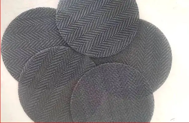 Twill Woven Black Iron Wire Cloth Filter Mesh Screen