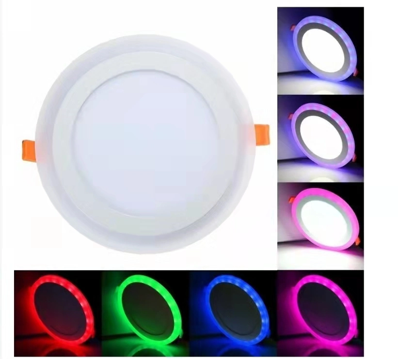 Blue Green Red 6+3W Square Double Color Panel LED Lights RGB