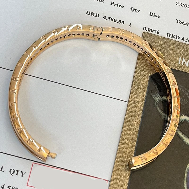 Imitation Au750 Cuff Bangle Fashion Elements Copper Alloy Bangle Fashion Accessories Gold Jewelry