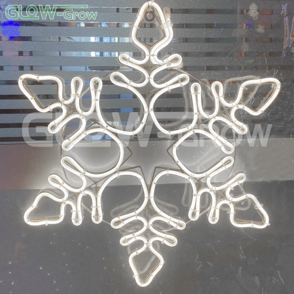 Custom Waterproof Pink Snowflake LED Neon Flex Neon Sign for Holiday Festival Home Party Decoration Light