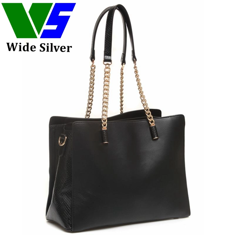 Wide Sliver OEM/ODM Market Luxury PU Leather Brand for Fashion Ladies Tote Women Bags