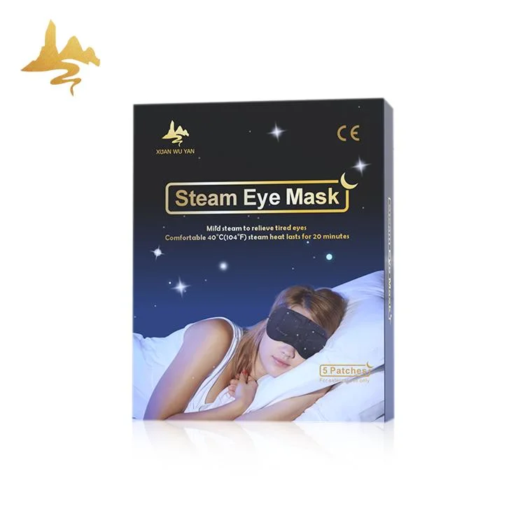 Venta caliente producto promover el Calentón de dormir Balck Steam SPA Eye Máscara