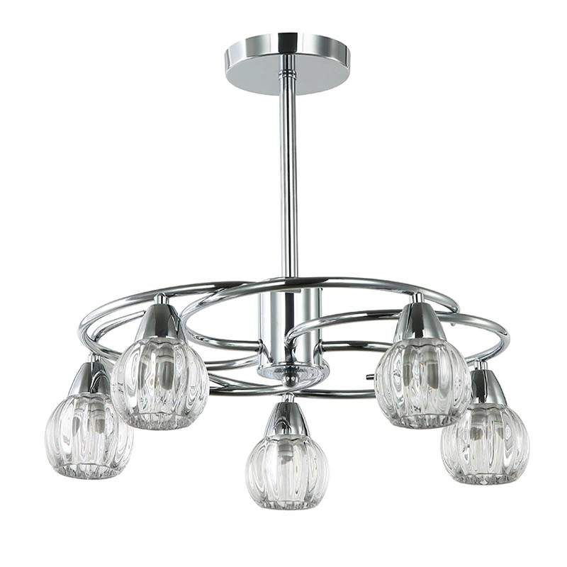 Modern Hanging Light Pendant Chandelier Glass Lamp E27