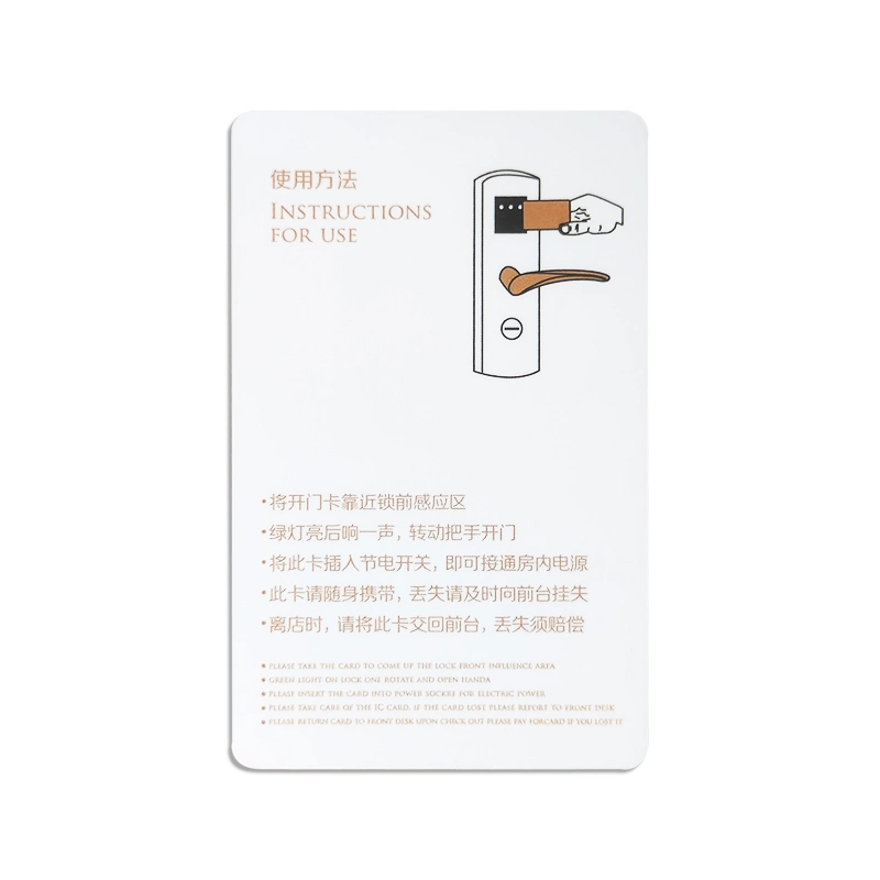 PVC Plastic Contactless Hotel Door Key Card/ Contactless Smart Card