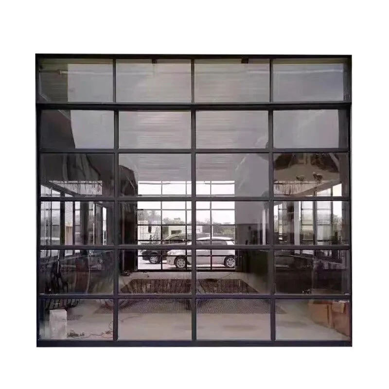 Aluminum Tempered Glass Panel Garage Door Price Plexiglass Garage Door