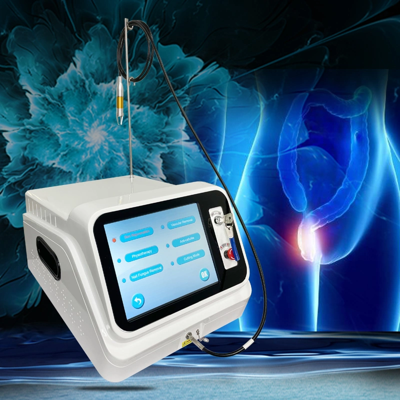 Hémorroïdes Chirurgie Traitement des fistules anales de coupe de serrage 980Nm 1470nm laser à diode de l'équipement médical