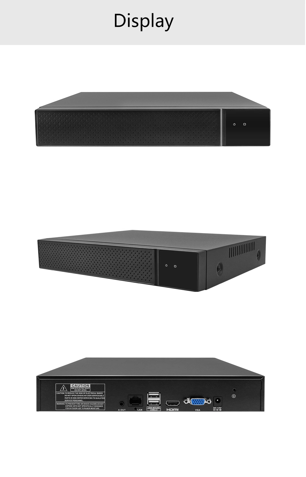 4K Poe NVR 10-CH for Security Camera System