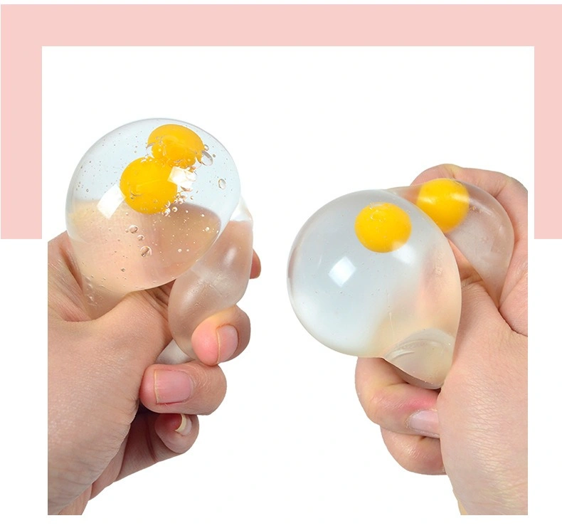 Custom Anti Stress Ball Unbreakable Venting Splat huevos Novedad Diversión Juguete de alivio de presión