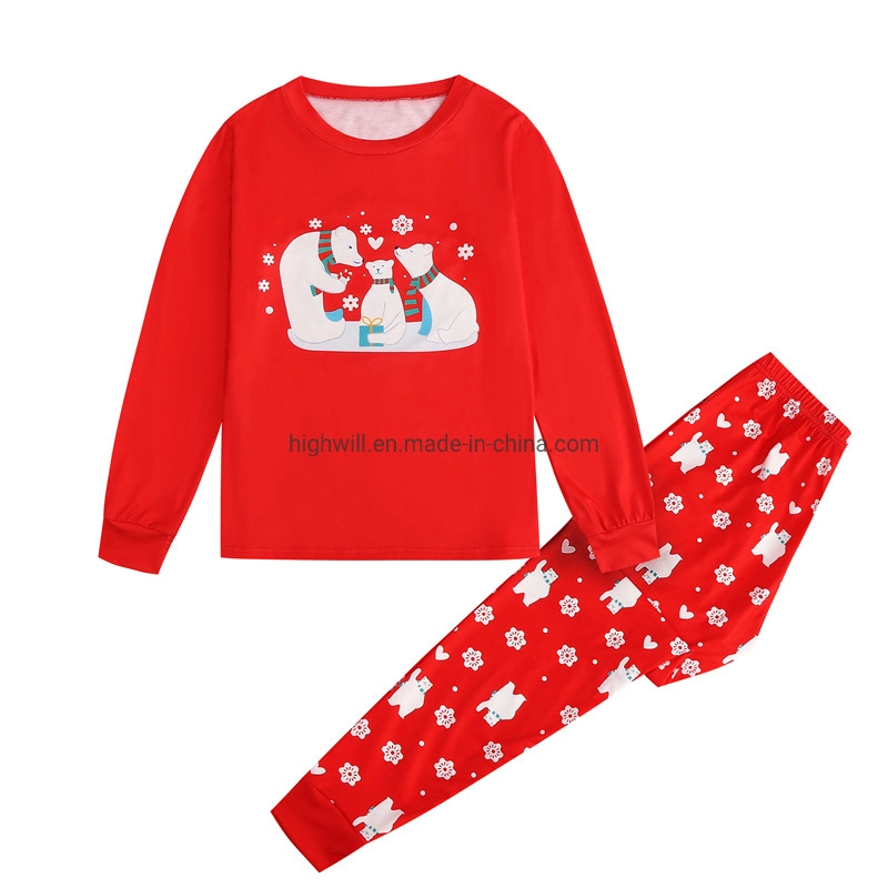 Pajamas Pyjamas Jersey Home Textile Top and Pant Set for Family Autumn Winter Christmas Wholesale/Supplier