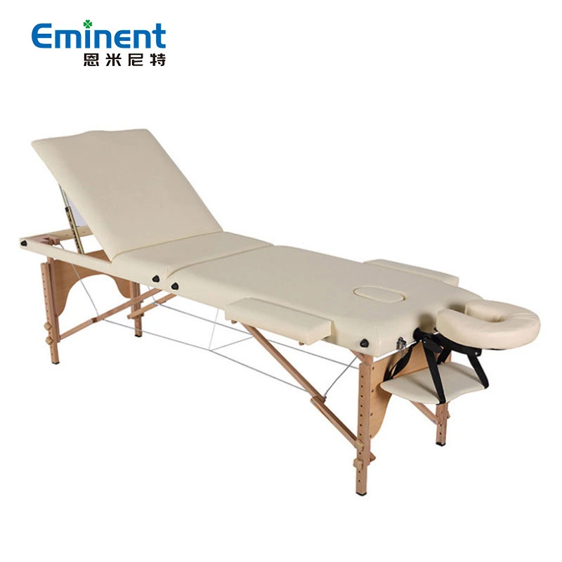 Usine Two-Sections pliable Alimentation directe de la Beauté Massage facial lit réglable