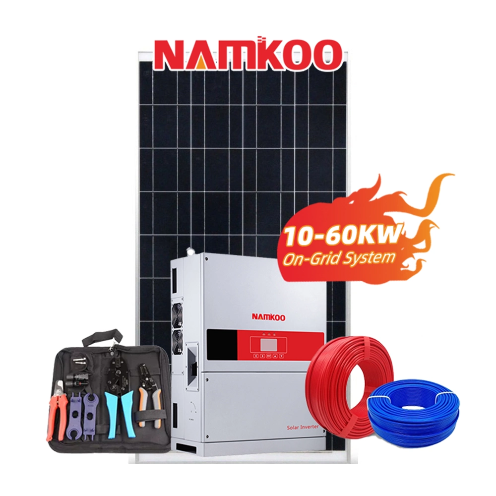 Home Use Solar Power Energy 6kw on Grid Tie Hybrid Solar System 60kVA 80kVA 100kw Solar Power System