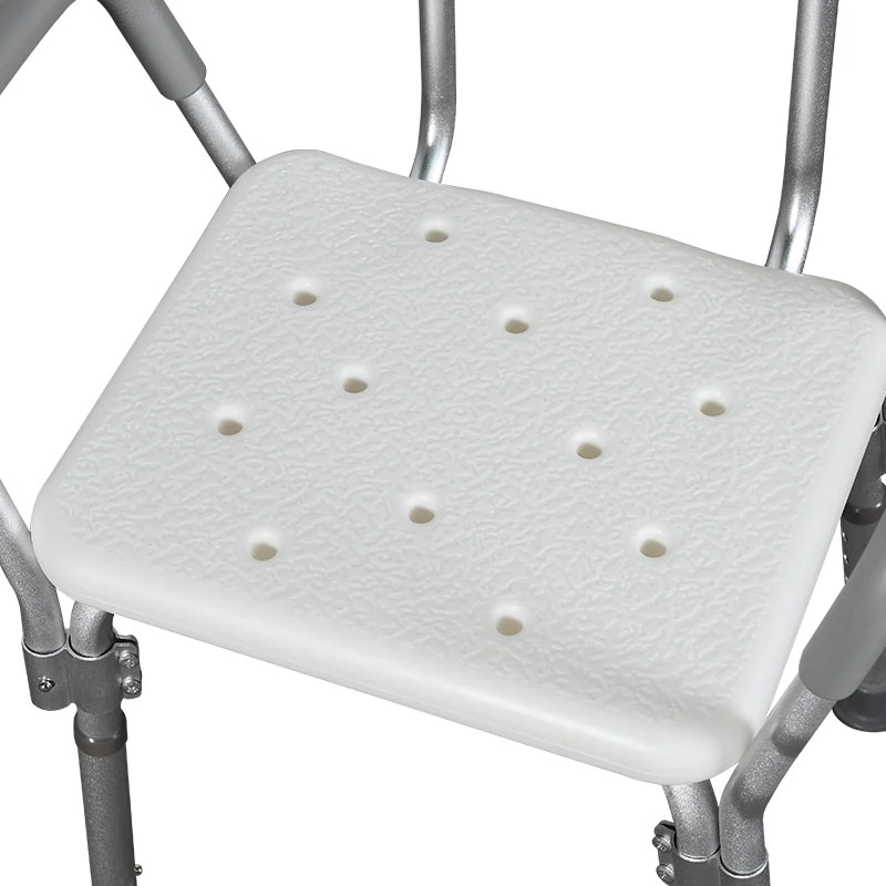 Shower and Bath Chair with Seat and Raised Armrest for Patient or Elderly Use as Hospital Equipment - E