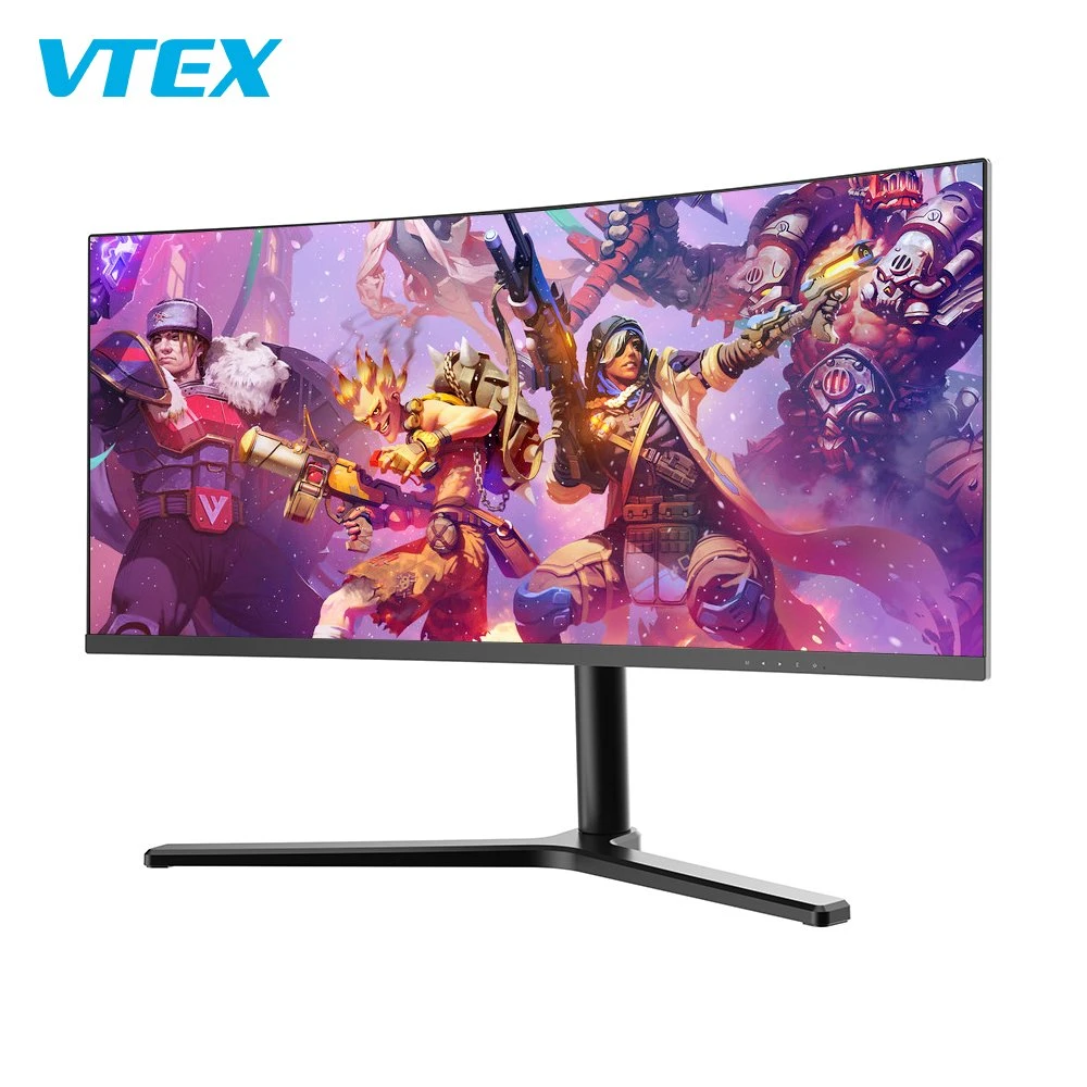 34inch LED Desktop Display R1500 Large Curved Gaming PC with Monitor 3440*1440 IPS Panel Monitor Gaming