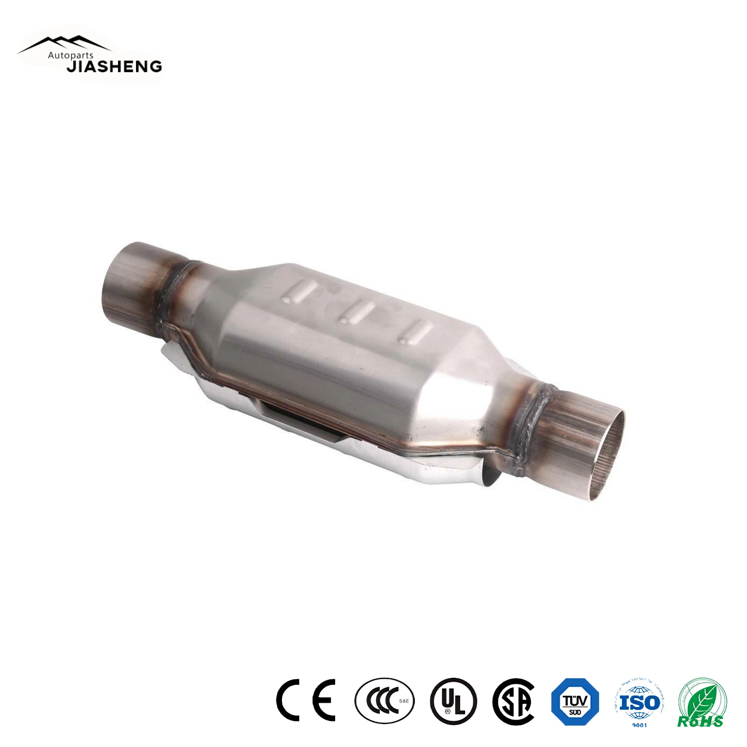 2.5" Inlet/Outlet Universal Catalytic Converter Euro V Catalytic Converter First-Class Grade Metallic Exhaust Catalyst Auto Catalytic Converter