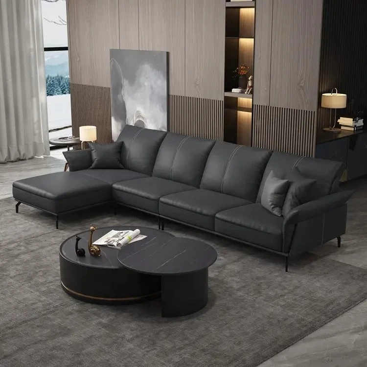 Nordic Technology New Design Modern Single Leather Sofa Living Room Furniture Luxury Fabric Sofa