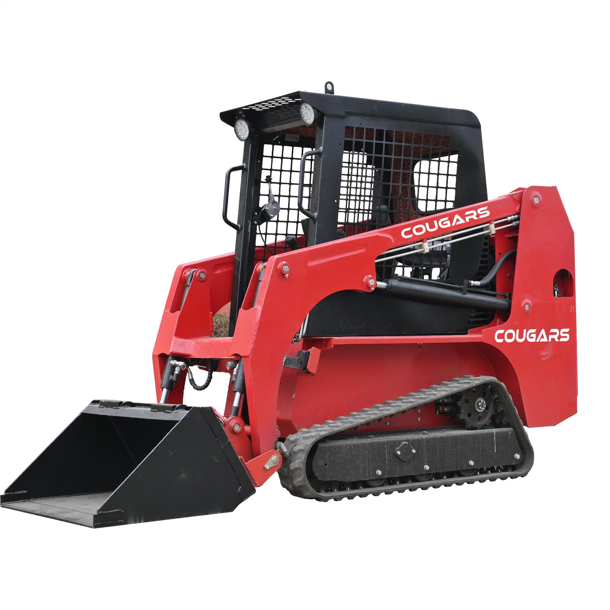 910mm Compact Mini Track Skid Steer Loader with 4 in 1 Bucket