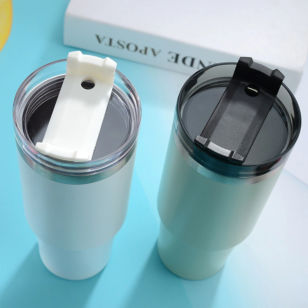 BPA-freie Edelstahl-Becher Malerei Doppelwand Vakuum isoliert Reise Becher Kaffee Becher Tasse mit Stroh 20oz 30oz