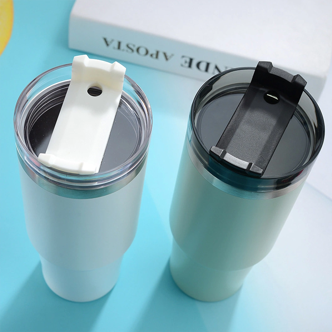 Sin BPA de acero inoxidable Tumbler Pintura Doble pared vacío aislado Taza de café con vaso de viaje con paja 20oz 30oz