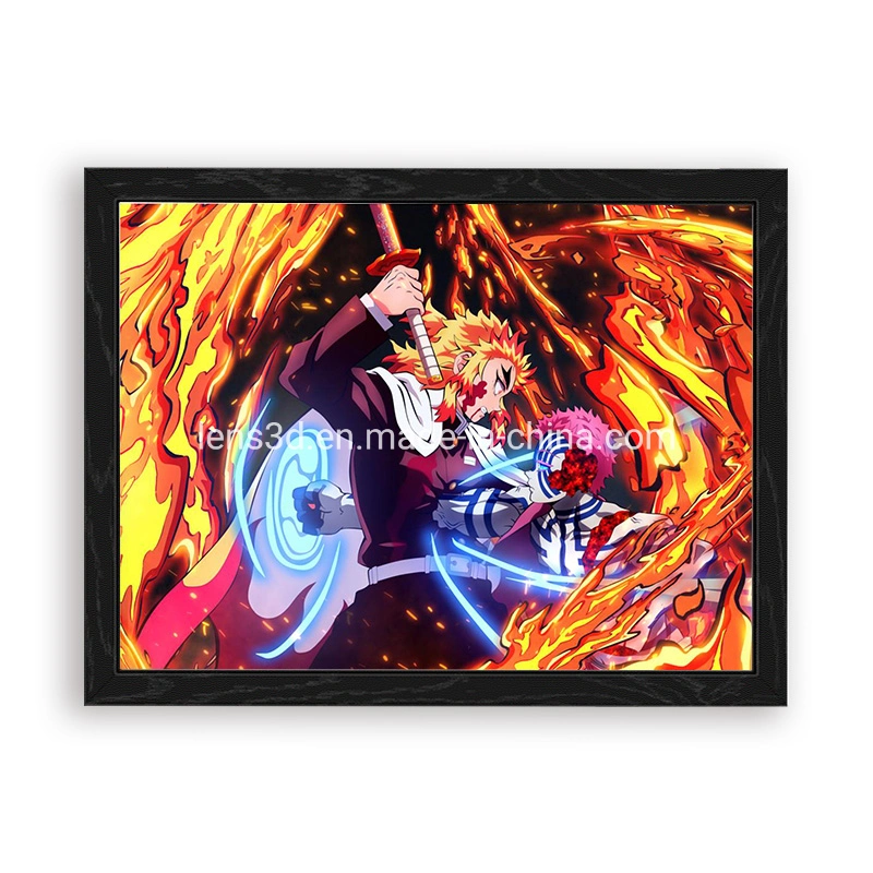 Nuevo estilo 3D Lenticular ANIME Poster sin marco