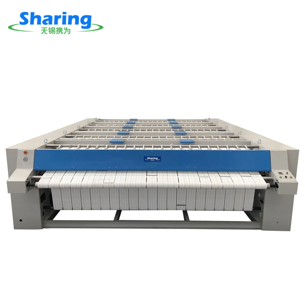 Double Roller Automatic Industrial Bedsheets Ironing Machine Flatwork Ironer for Hotel Laundry Commercial