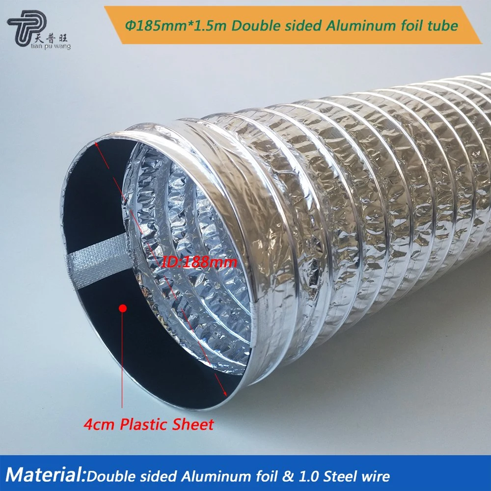 Factory Supply Aluminum Foil Smoke Exhaust Pipe Ventilation Duct for Range Hood