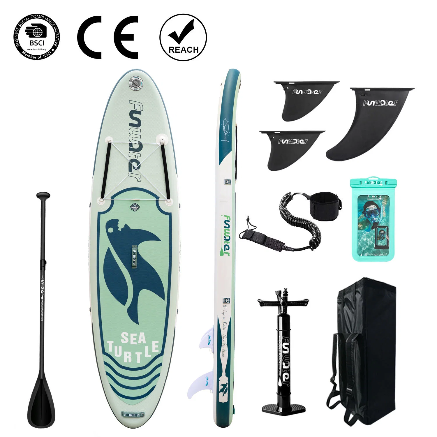 Nuevo diseño inflable de madera de Stand Up Paddle Board placas Sup