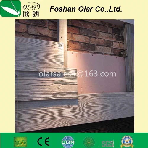 Fiber Cement Board Wood Grain Siding Panel