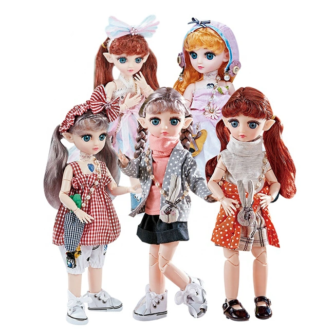 High quality/High cost performance  31cm Movable Jointed Fashion Doll Modeling Dress Set Toys