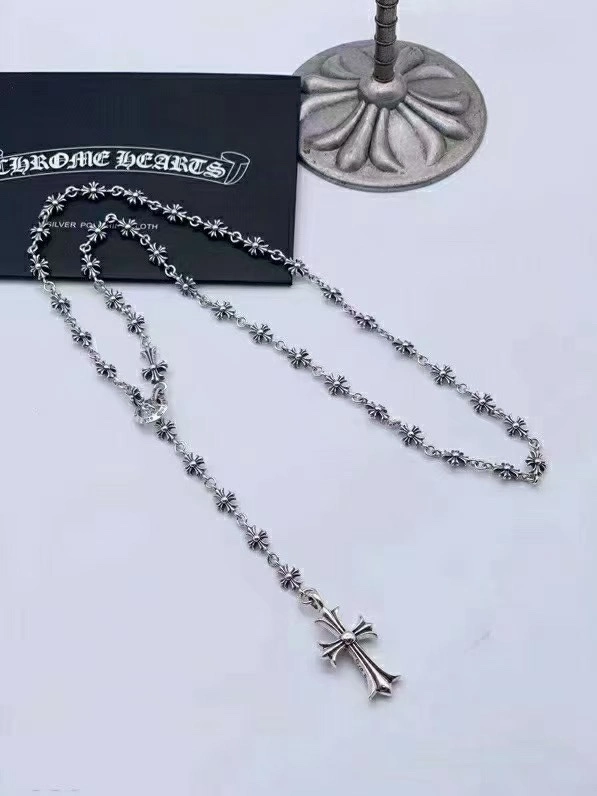 2023 Cross Floral Necklace Handmade Letter Necklace Stainless Steel Jewelry AAA+Necklace Jewelry