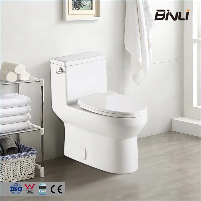 Glossy White Sleek Look Well-Made Side Flush American Standard P Trap Toilet