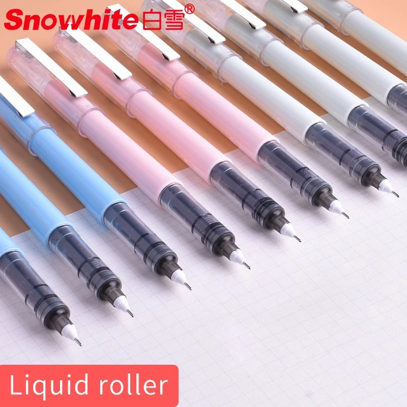 Stationery Logo Pen Snowhite Advanced Free Ink System Roller Ball Pen Logo Pen Promotional Pen