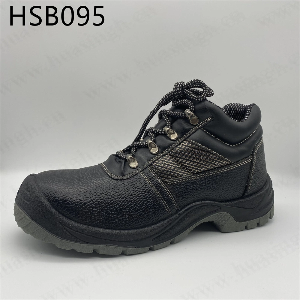 ZH, mide-Cut Anti-Punction Oil Proof Construcción Zapatos de seguridad Acero puntera Insertar Moda Botas de seguridad industriales hombres HSB096
