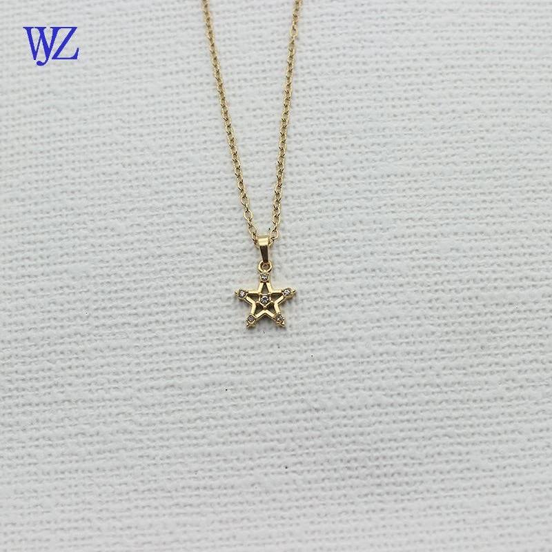 Fashion Wholesale/Supplier Jewelry Necklace with 24K Gold Stainless Steel Titanium Steell and Customizable Logo