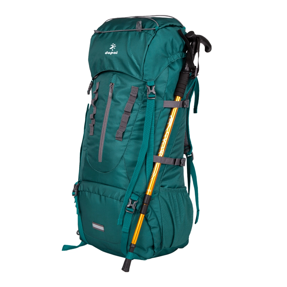 Große Kapazität 60L 65L Wasserdicht leicht erweiterbare Kapazität Reisen Rucksack Rucksack Outdoor Rucksack Ausrüstung für Klettern Wandern