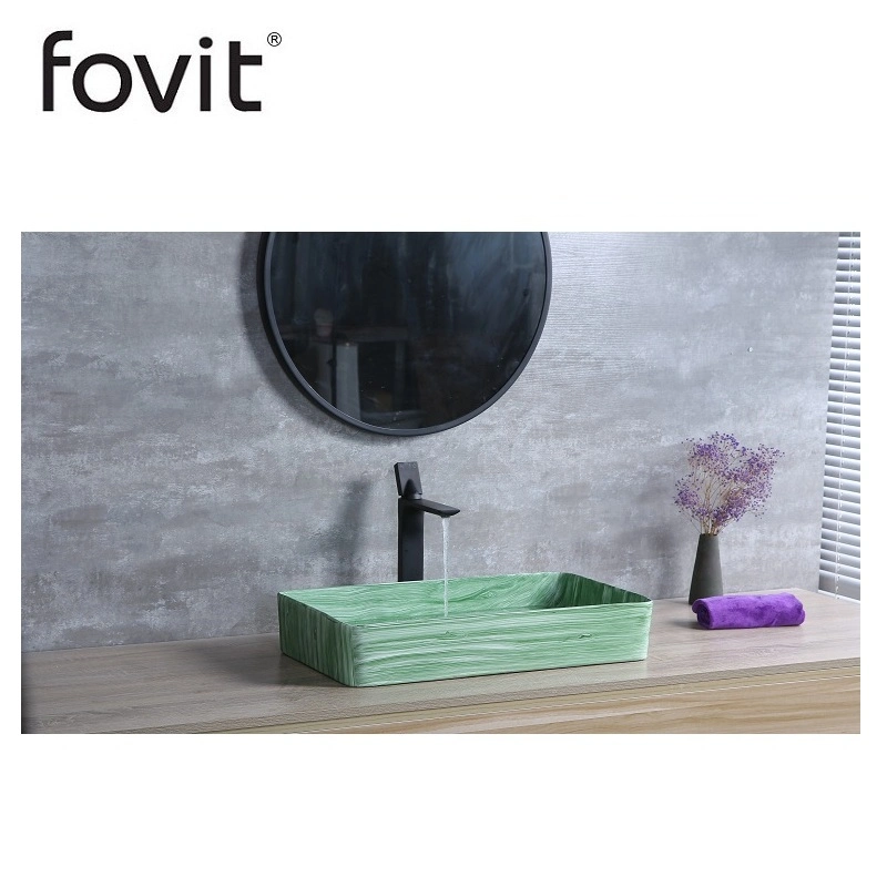 Modern Style Rectangular Artistic Basin Bathroom Vanity Ceramic Lavabo Guaranteed Quality Sanitary Ware