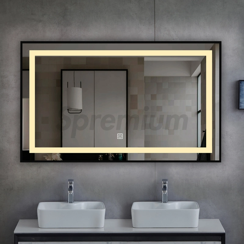 Dimerizável Espelho LED Anti grossista Nevoeiro Luxury Home a banda decorativa espelho inteligente por grosso de banho LED backlit de vidro de parede espelho de cortesia