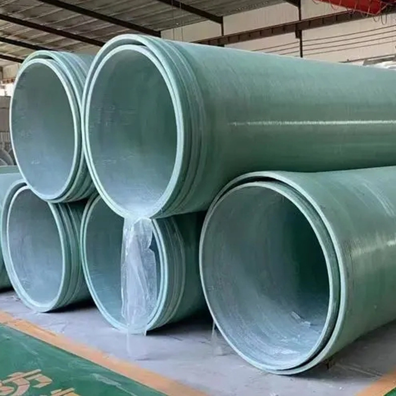 Chemical Drinking Water Winding Process Large Diameterglass Fiber FRP Pipe