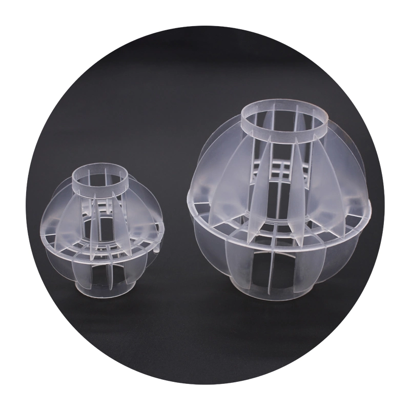 25-76mm CPVC Rpp PP PVC PE Plastic Polyhedral Hollow Ball for Adsorption Tower