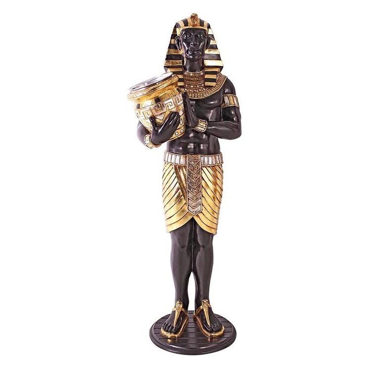 Resin Charm Exquisite Egyptian Wine Holder Statue Home Decor