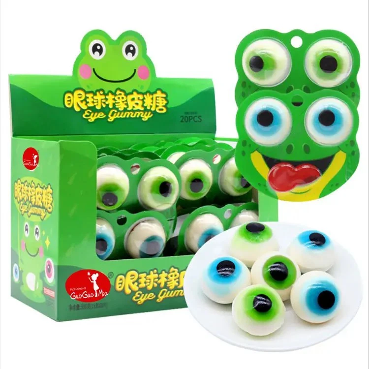 Wholesale/Supplier Bulk Sweets and Candies Toys Fruity Flavor Frog Eyes Gummy Candy