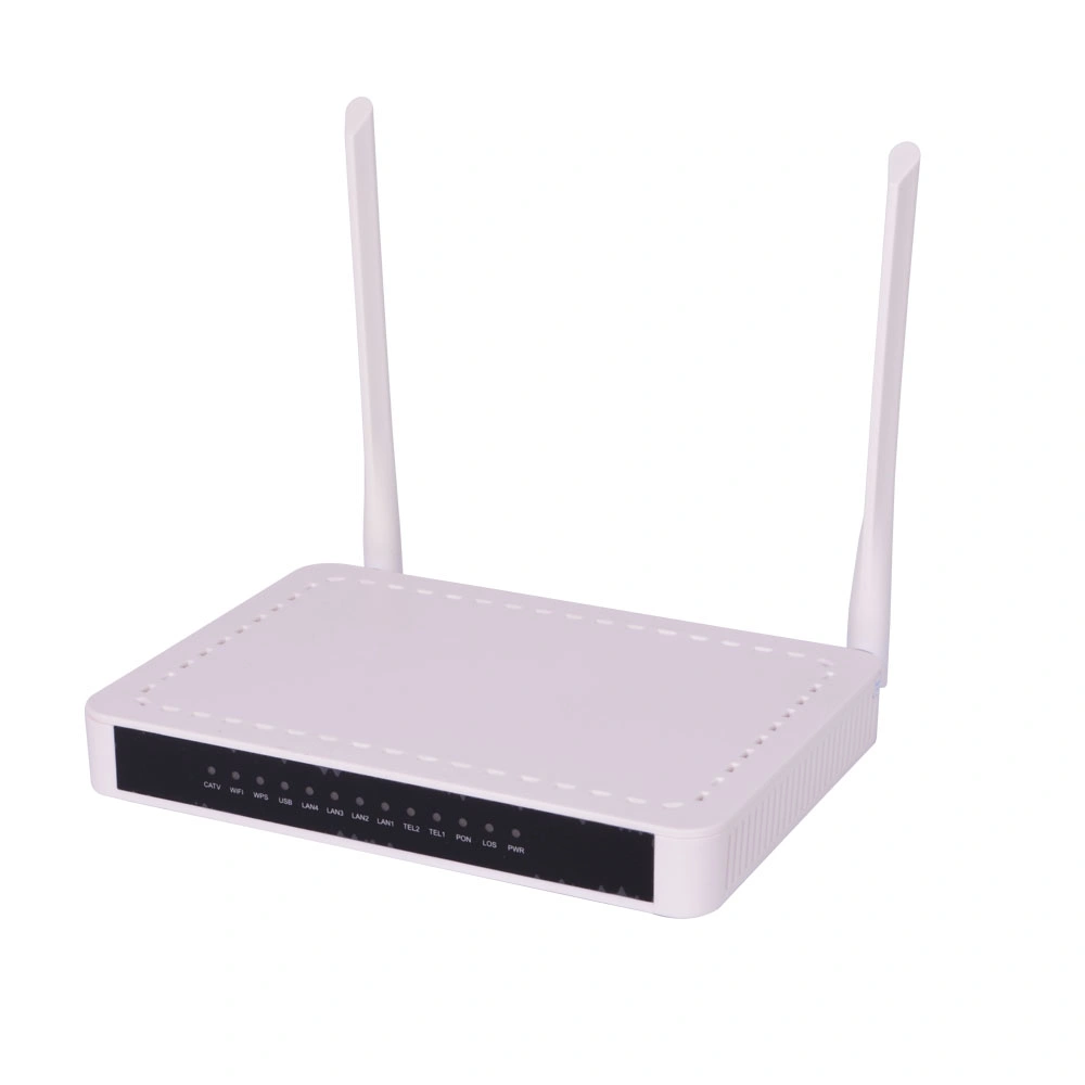 1GE + 3fe+VoIP WiFi con RF CATV Gpon ont