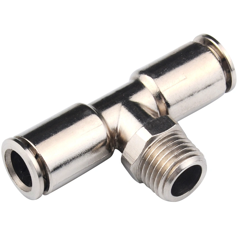 Copper Way Pipe Fitting Male Connector, Tube Tee Joints