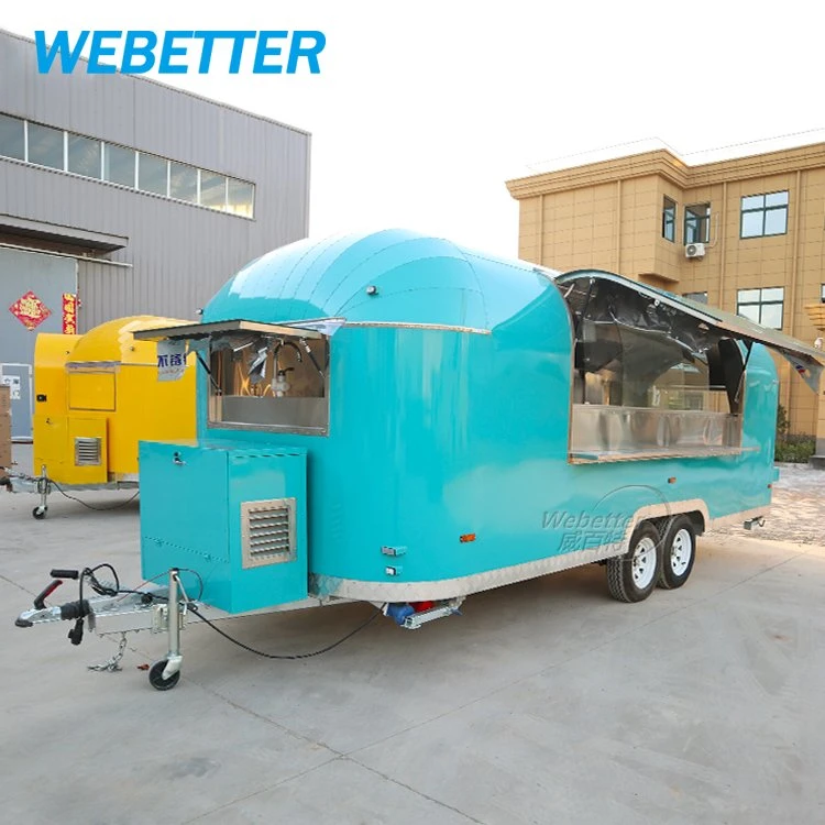 Weetter Airstream Foodtruck مخبز الآيس كريم شاحنة القهوة شاحنة تنقل الطعام عربات ومقطورات طعام