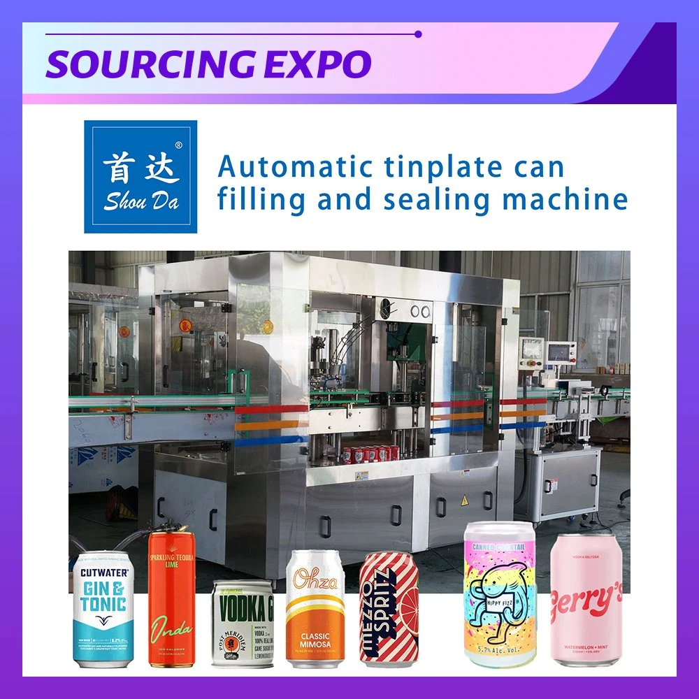 Automatic Tinplate Can Filling Sealing Machine Aluminum Plastic Paper Materials Canned Drinks Canned Mixed Congee Canned Ketchup