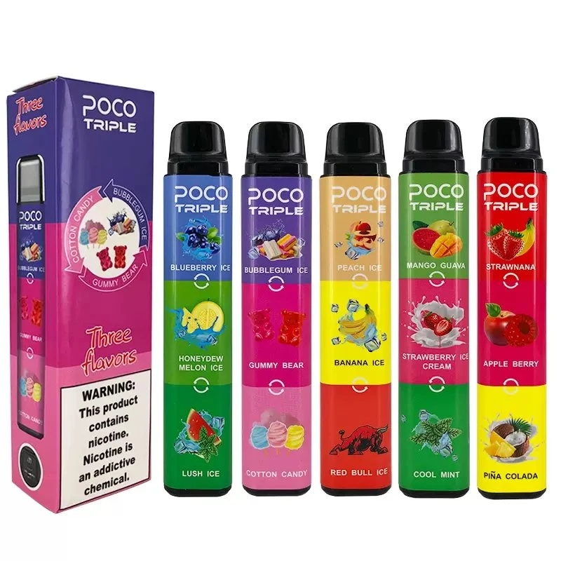 Original Poco Triple 3600 Puffs Disposable/Chargeable Vape Ecig