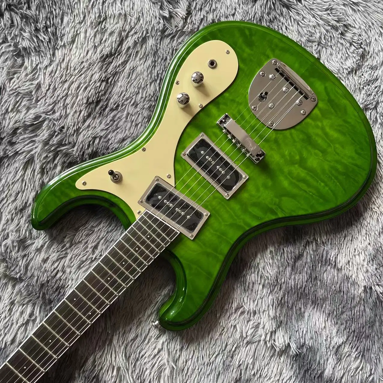 Custom Mosrite воды колебания 1966 электрическая гитара в зеленый цвет