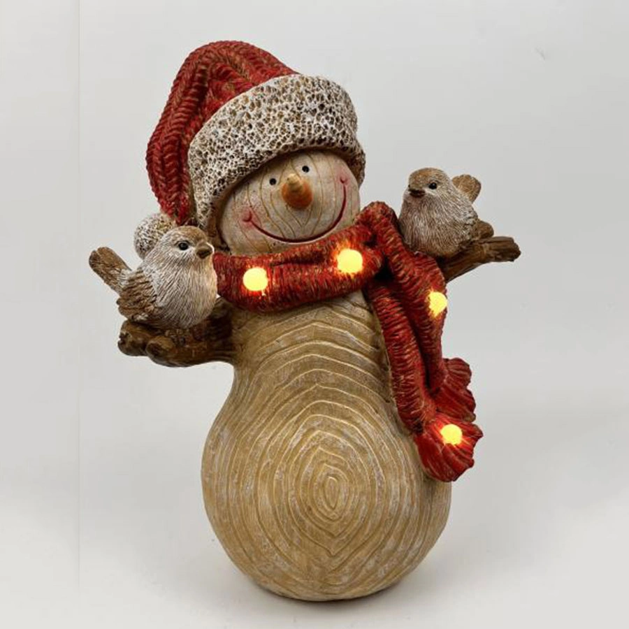 Customized Christmas Snowman Statue Resin Crafts for Home Decoration Snowman MGO Crafts