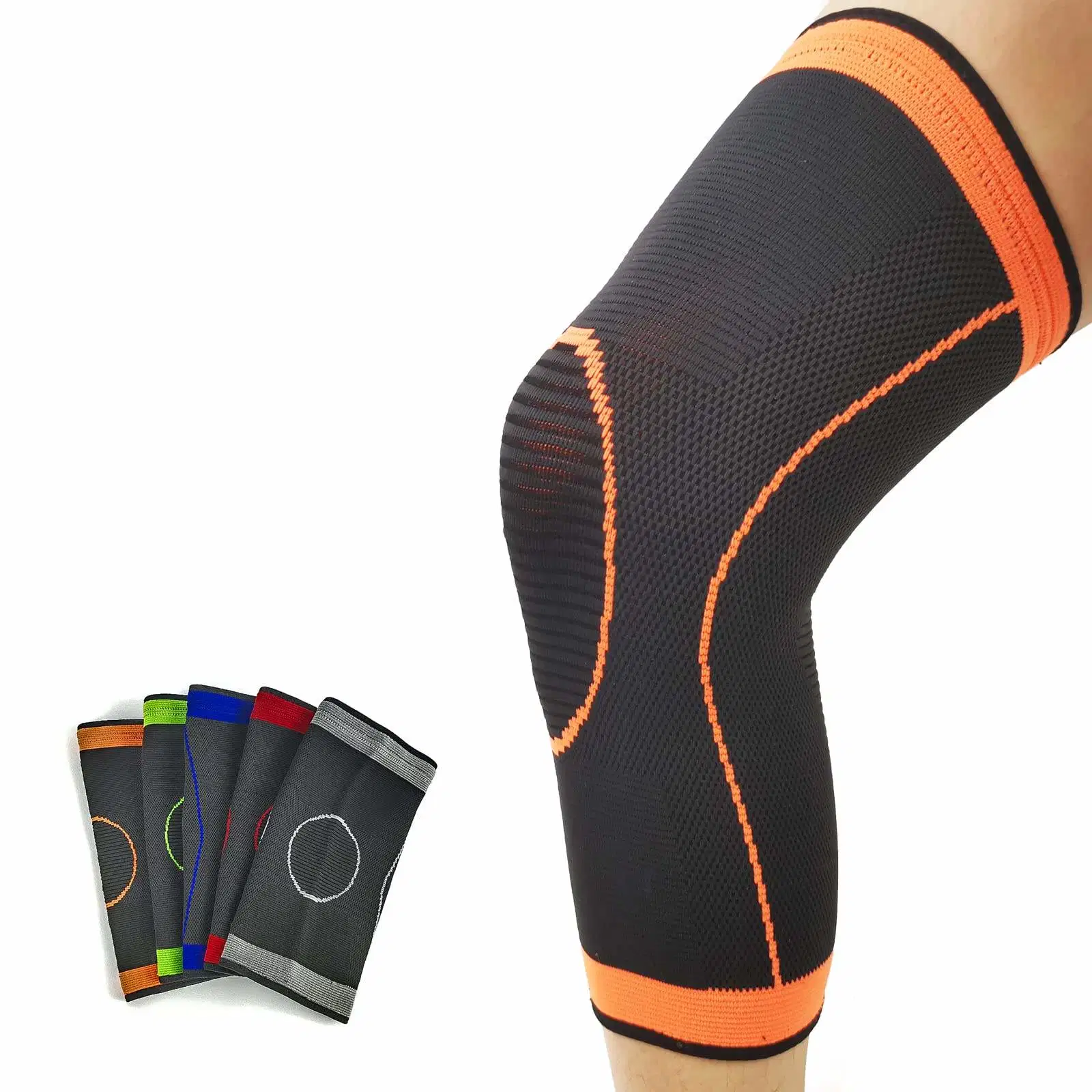 Cheap MOQ Compression Knee Sleeve Elastic Knee Pad